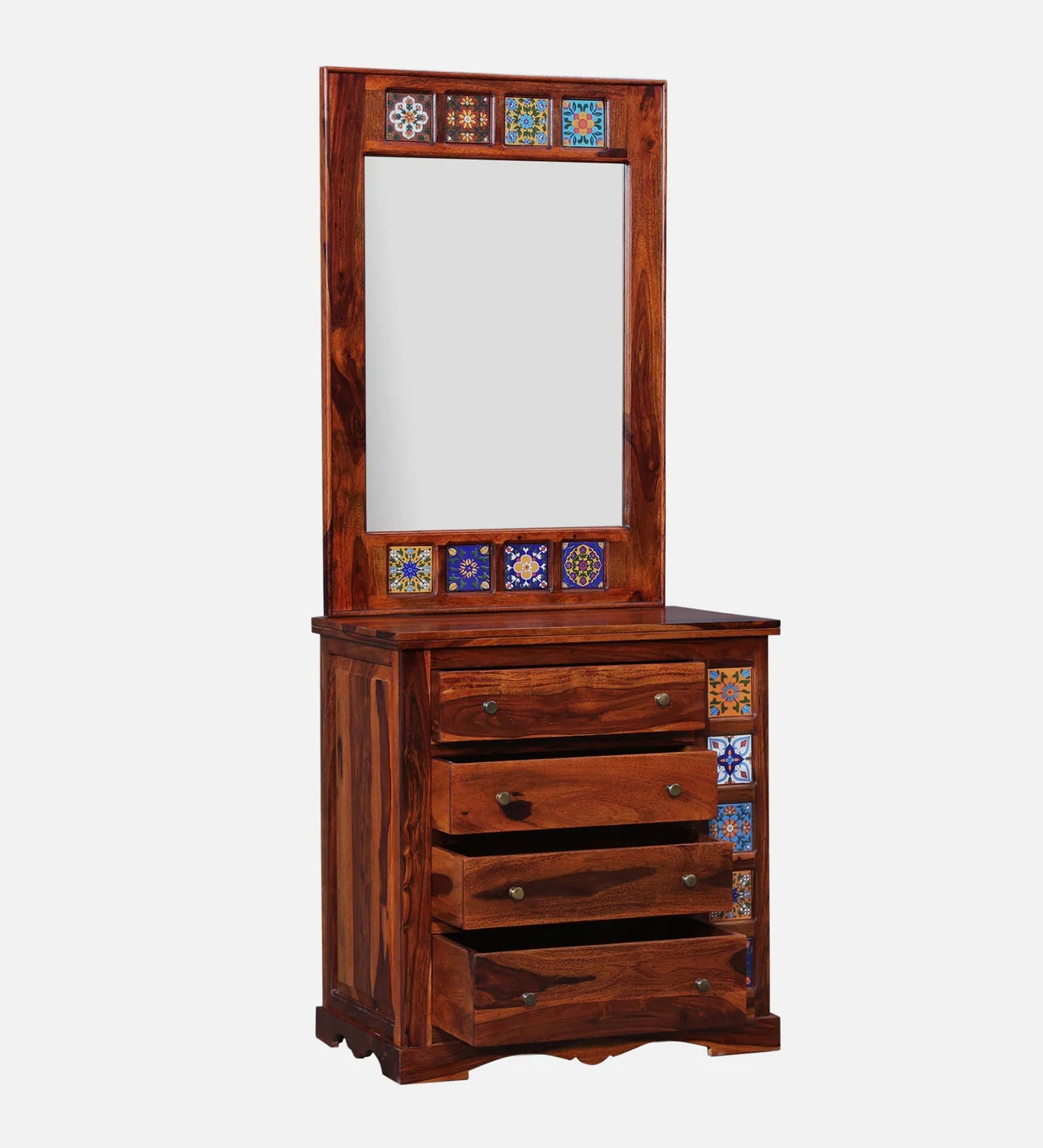Sheesham Wood Dresser in Honey Oak Finish