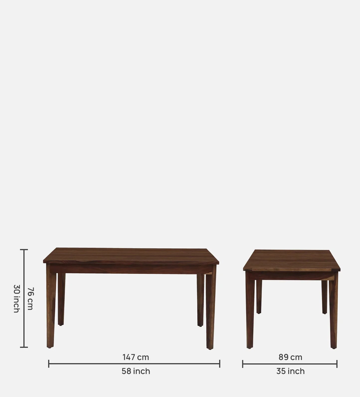 Sheesham Wood 6 Seater Dining Set In Scratch Resistant Provincial Teak Finish With Bench