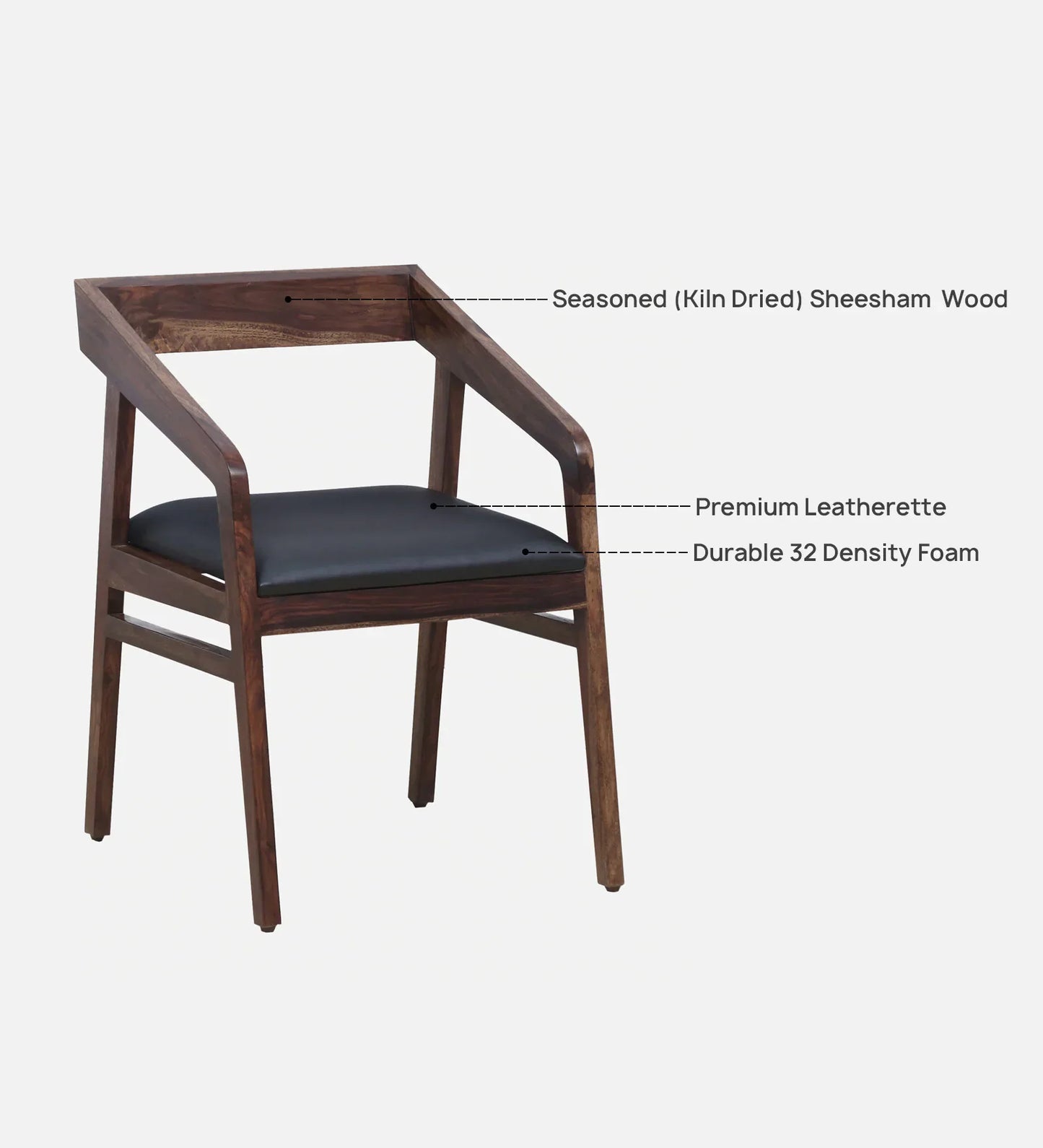 Arm Chair In Provincial Teak Finish