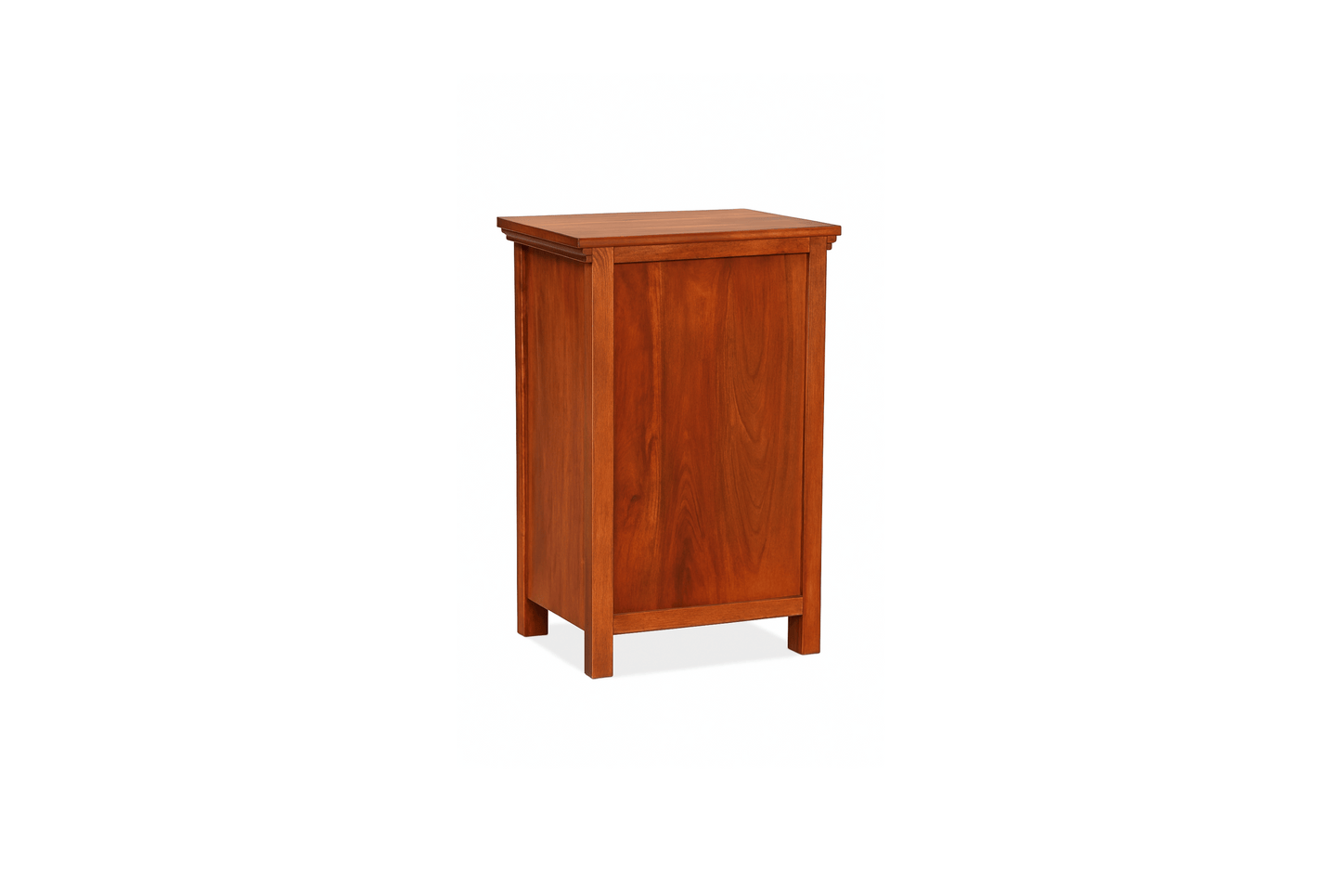 Sheesham Wood Bedside Table | End Table | Sofa Side Table with 1 Door and Drawer for Living Room, Bedroom, Hotel and Home, Honey Finish (L43 x D33 x H56 In CM)