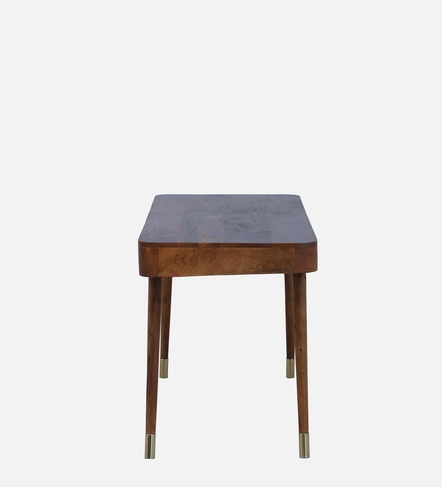 Solid Wood Writing Table In Rustic Teak Finish