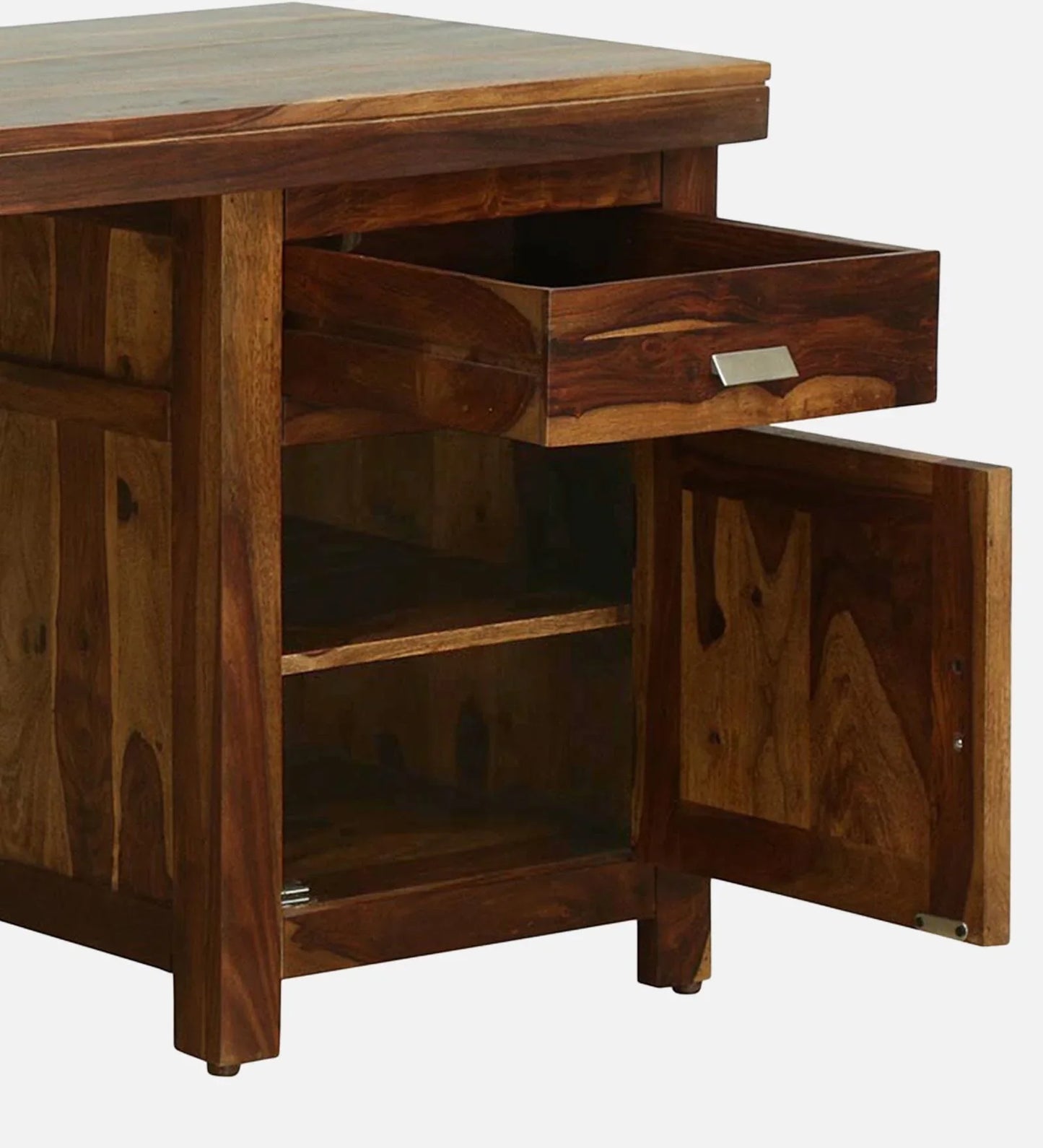 Sheesham Wood Writing Table In Provincial Teak Finish