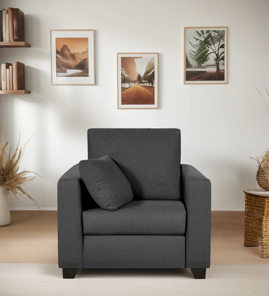 1 Seater Sofa In Grey Colour