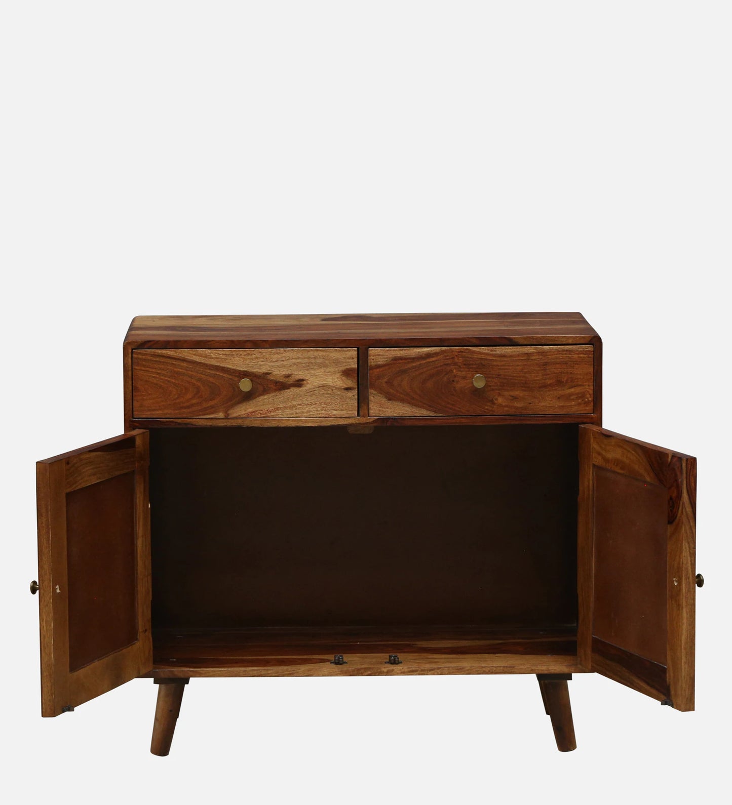 Sheesham Wood 2 Door Sideboard In Provincial Teak Finish