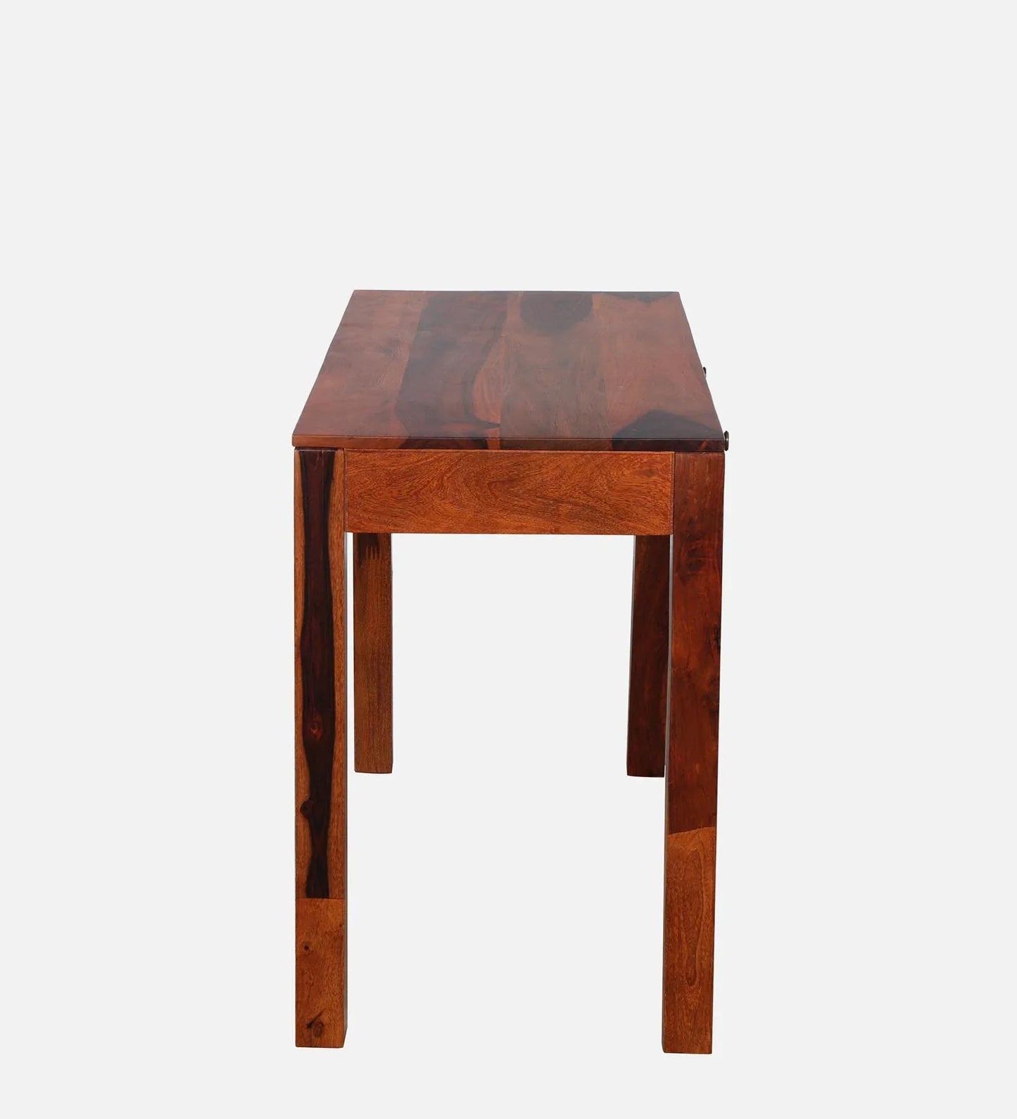 Sheesham Wood Writing Table in Scratch Resistant Honey Oak Finish With Drawers