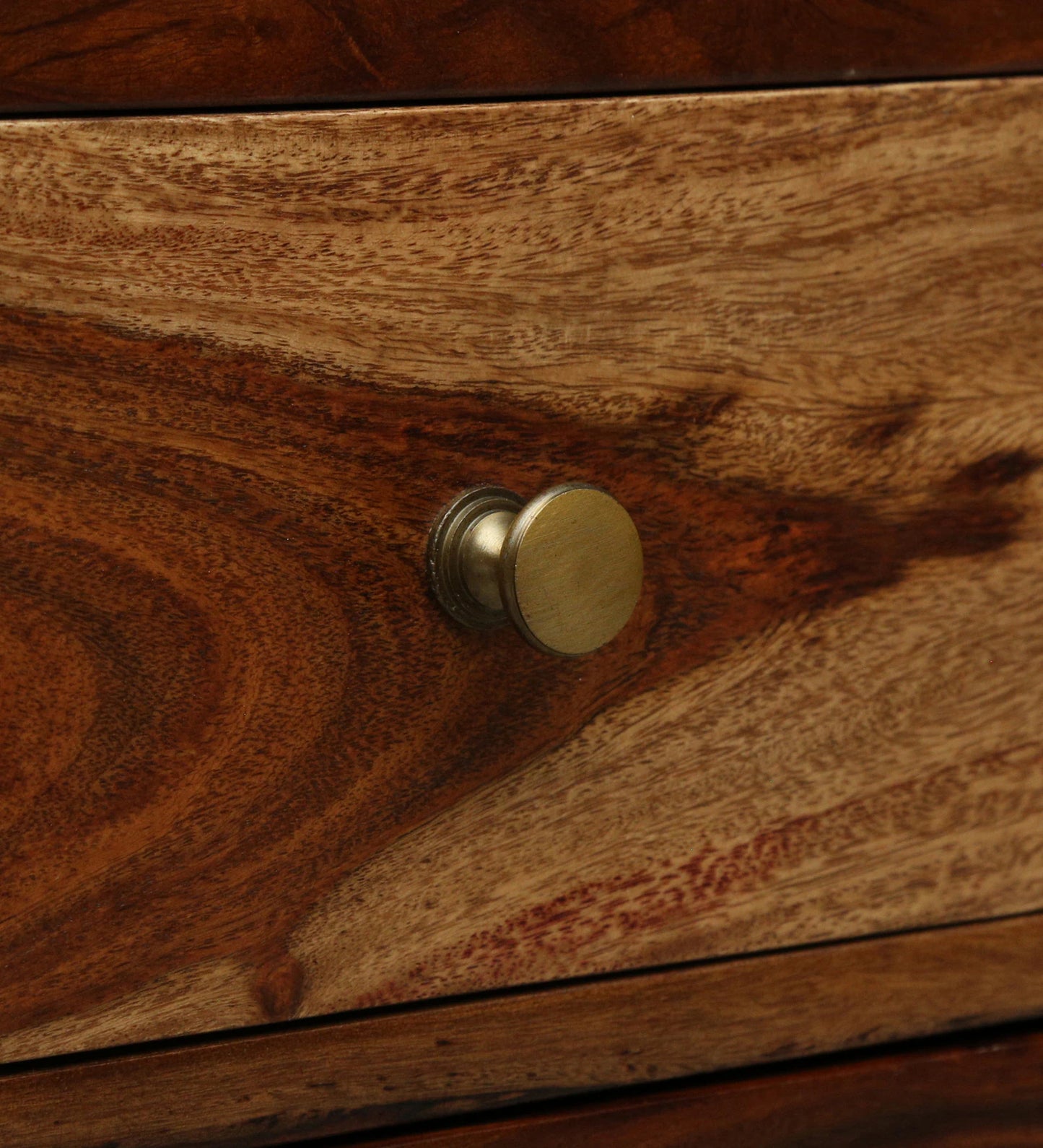 Sheesham Wood 2 Door Sideboard In Provincial Teak Finish